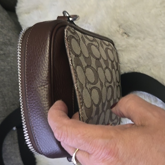 Coach Brown Patterned Unisex Cross Body - Picture 2 of 6